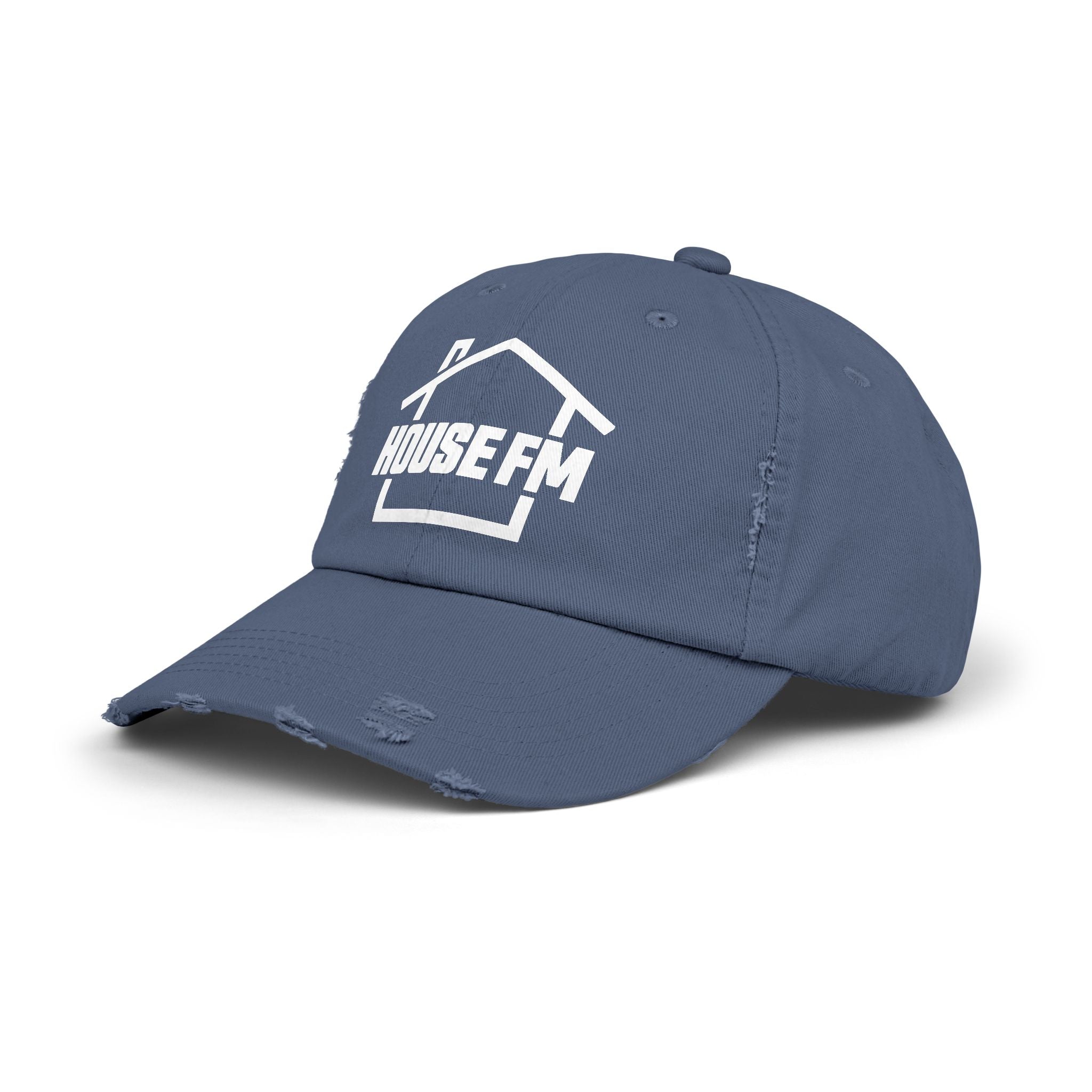Unisex Distressed Cap - House FM Logo Fashion Hat