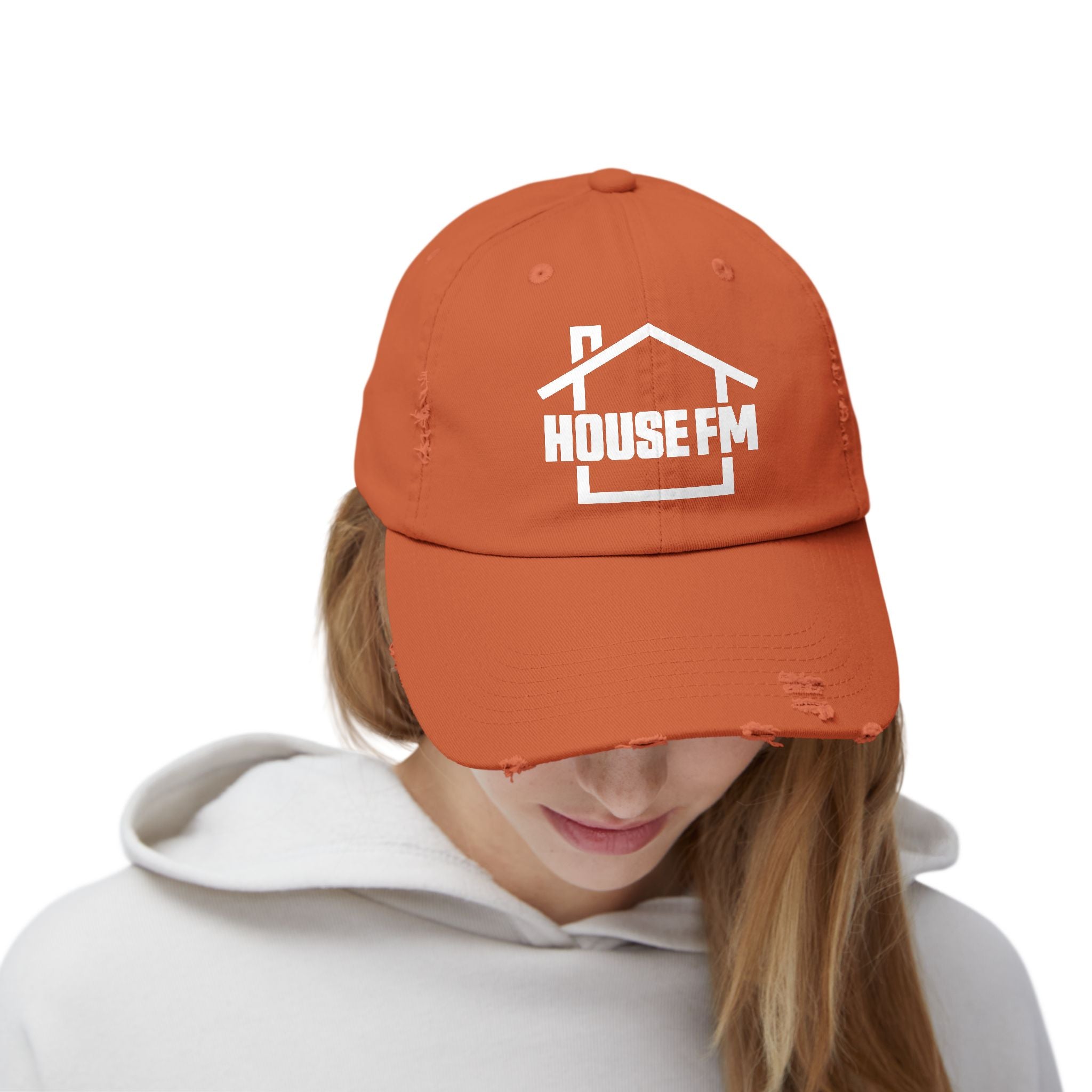 Unisex Distressed Cap - House FM Logo Fashion Hat