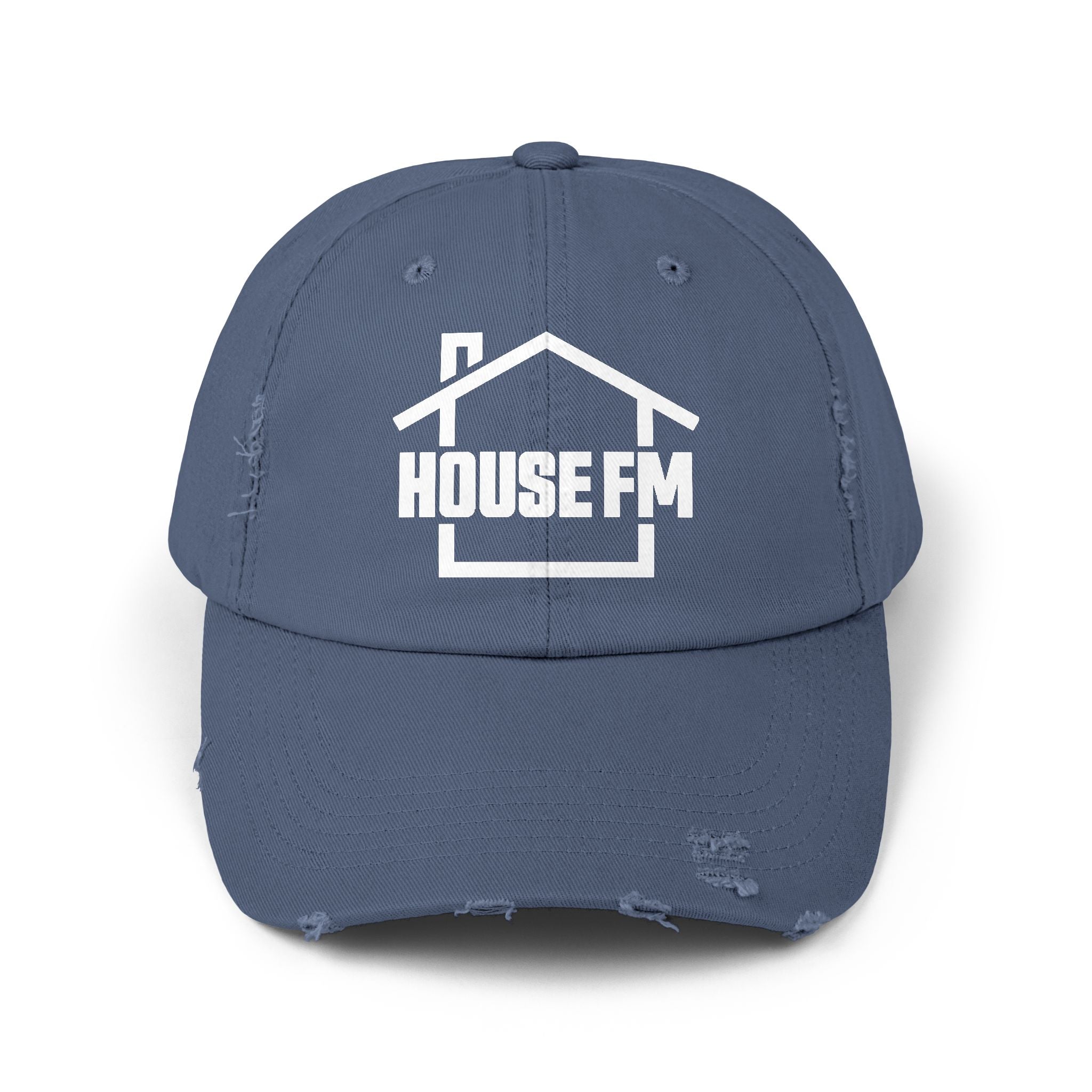 Unisex Distressed Cap - House FM Logo Fashion Hat
