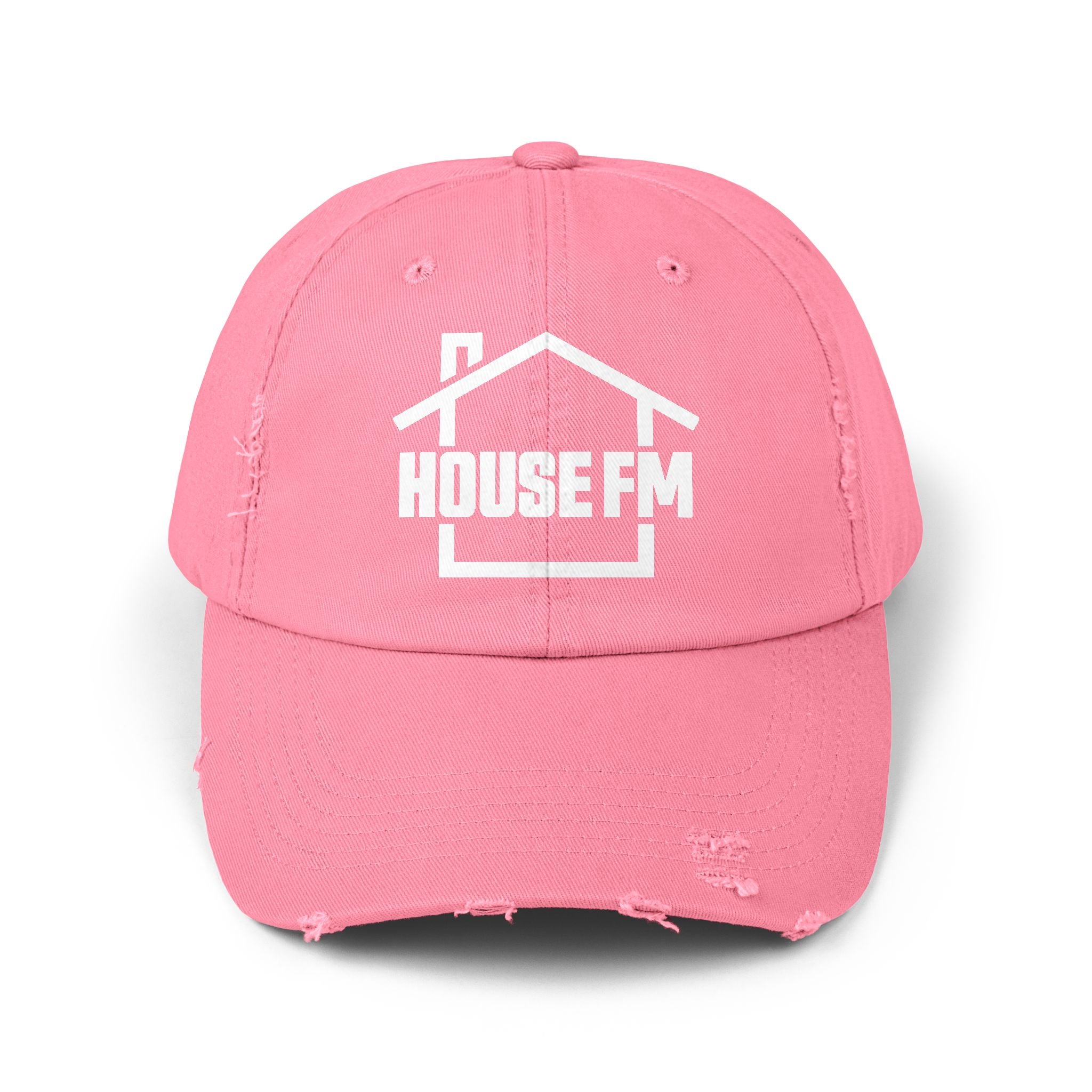Unisex Distressed Cap - House FM Logo Fashion Hat