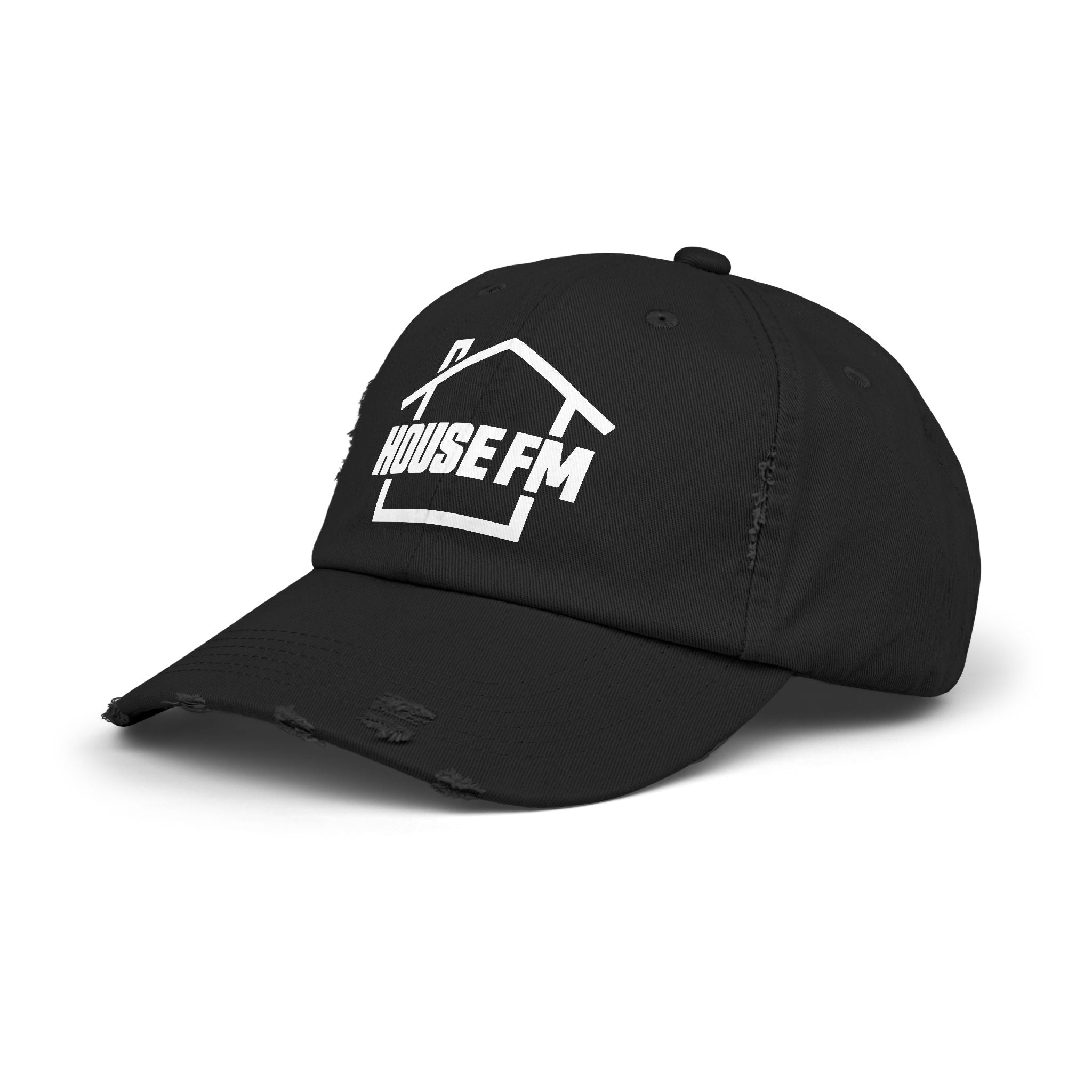 Unisex Distressed Cap - House FM Logo Fashion Hat