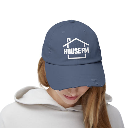 Unisex Distressed Cap - House FM Logo Fashion Hat