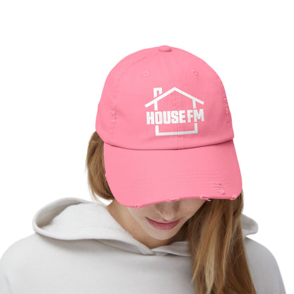 Unisex Distressed Cap - House FM Logo Fashion Hat