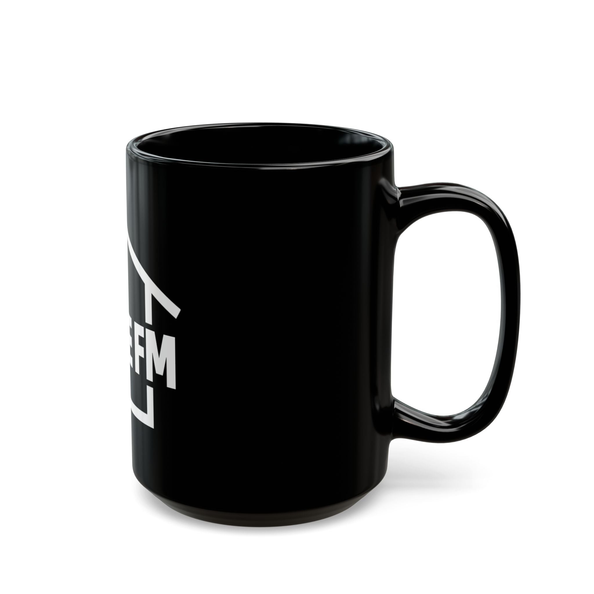 Custom Black Mug - House FM Logo | Perfect for Coffee Lovers & House Music Fans