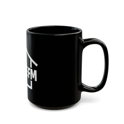 Custom Black Mug - House FM Logo | Perfect for Coffee Lovers & House Music Fans