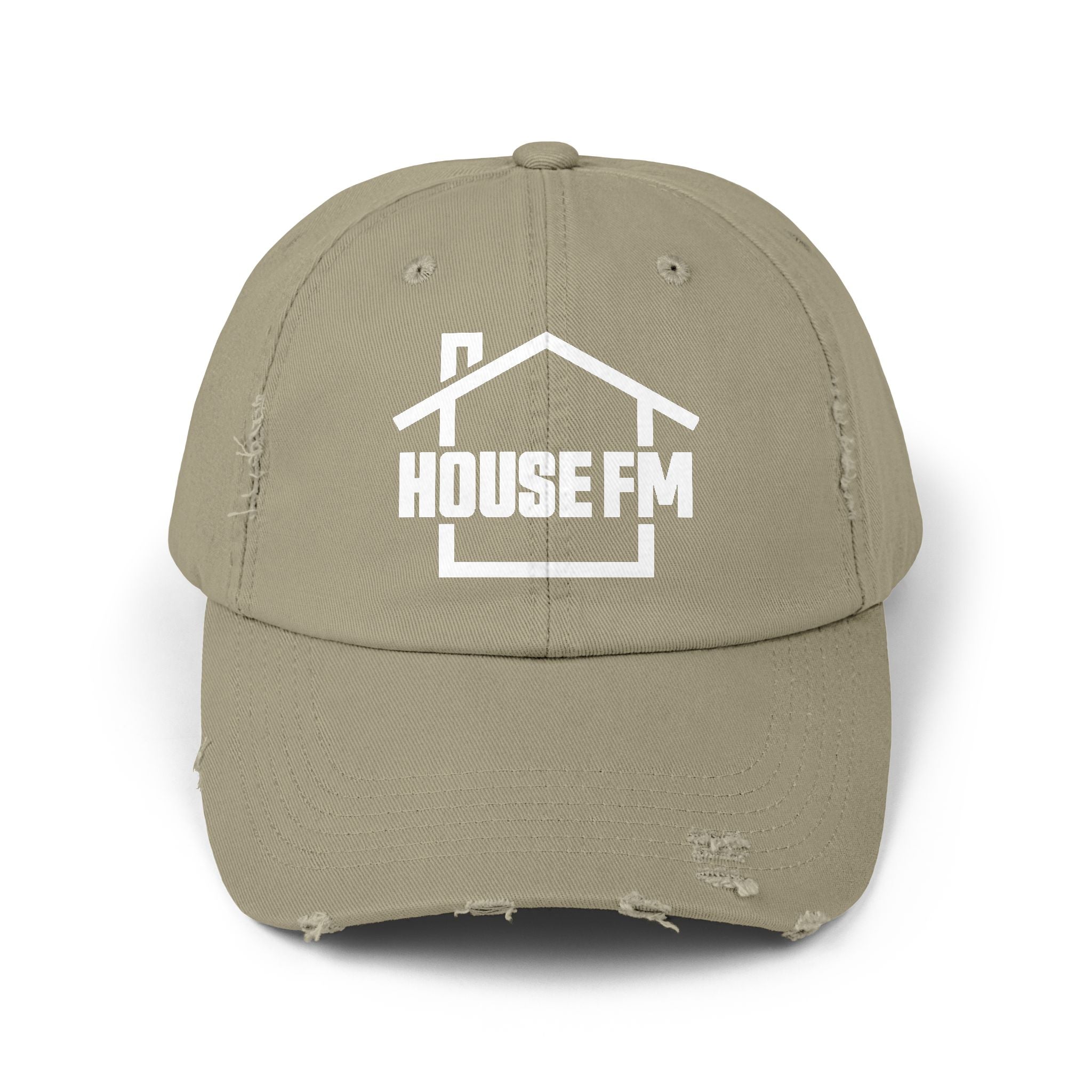 Unisex Distressed Cap - House FM Logo Fashion Hat