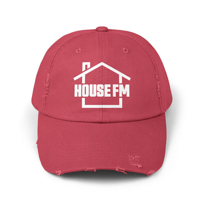 Unisex Distressed Cap - House FM Logo Fashion Hat