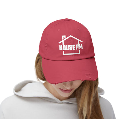 Unisex Distressed Cap - House FM Logo Fashion Hat