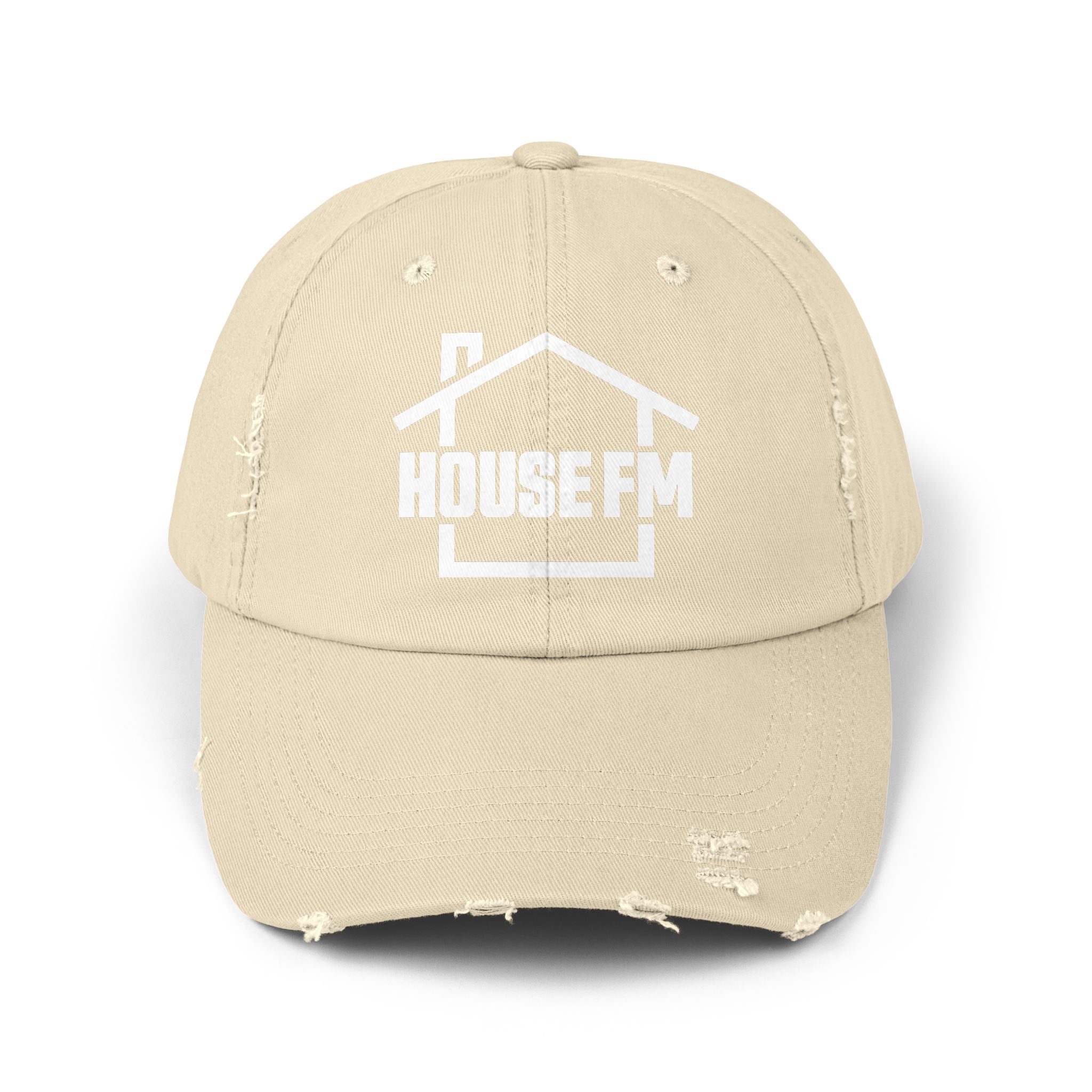 Unisex Distressed Cap - House FM Logo Fashion Hat