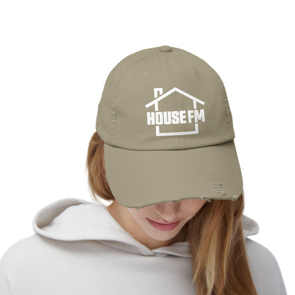 Unisex Distressed Cap - House FM Logo Fashion Hat