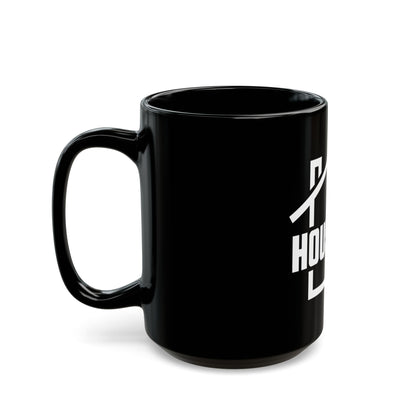 Custom Black Mug - House FM Logo | Perfect for Coffee Lovers & House Music Fans